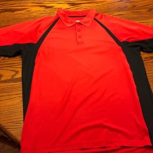 Under Armour black and red golf shirt!